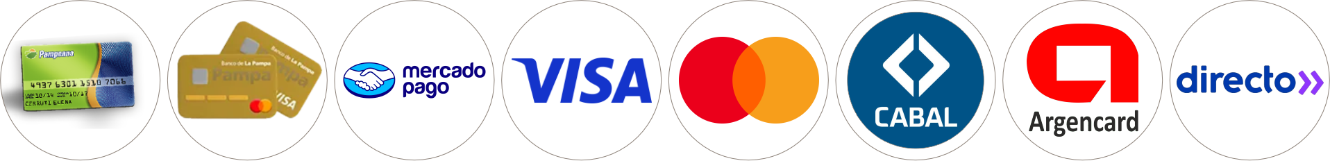 Medios de pago disponibles